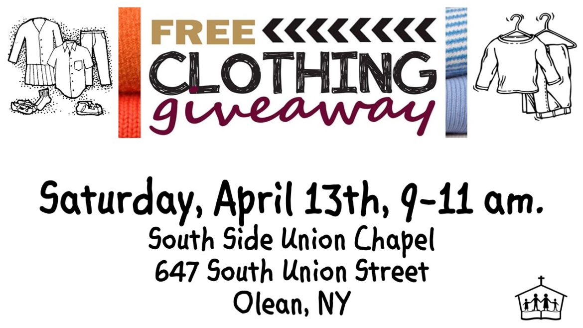 Clothing Giveaway FLier April 2019 – Heritage AFlame Ministries